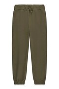 Guess spodnie dresowe dziecięce bawełniane zielone regular waist L6BB13 K8107
