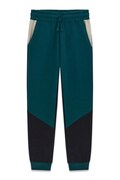Guess spodnie dresowe dziecięce bawełniane turkusowe regular waist L6BB05 K6072