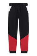 Guess spodnie dresowe dziecięce bawełniane czarne regular waist L6BB05 K6072