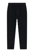Guess spodnie dresowe dziecięce bawełniane czarne regular waist L6BB04 K6069