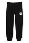 BOSS teplákové nohavice detské s bavlnou čierne regular waist J53339