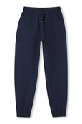 BOSS spodnie dresowe dziecięce granatowe regular waist J53344
