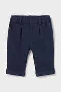 Mayoral Newborn spodnie dziecięce z bawełną granatowe regular waist 2510