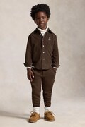 Polo Ralph Lauren панталон джогър за деца с памук кафяв 322799362506