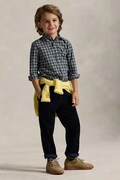 Polo Ralph Lauren hlače za djecu od pamuka mornarsko plave spušteni struk 322917121007