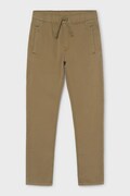 Mayoral spodnie joggery dziecięce bawełniane soft jogger brązowe regular waist 7507