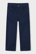 Mayoral spodnie regular dziecięce z bawełną soft regular fit granatowe regular waist 4504