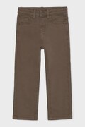 Mayoral штани regular дитячі з бавовною soft regular fit коричневі regular waist 4504