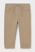Mayoral спортивні штани дитячі з бавовною коричневі regular waist 2545
