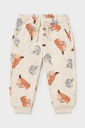 Mayoral pantaloni de trening pentru copii cu bumbac bej regular waist 2538