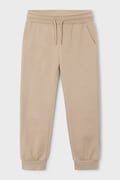 Mayoral спортивні штани дитячі з бавовною бежеві regular waist 725