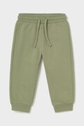 Mayoral tepláky dětské s bavlnou zelené regular waist 704
