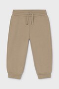 Mayoral tepláky dětské s bavlnou hnědé regular waist 704