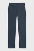 Mayoral штани regular дитячі бавовняні з еластаном slim fit basic темно-сині regular waist 582