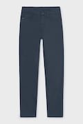 Mayoral штани regular дитячі бавовняні з еластаном slim fit basic темно-сині regular waist 582