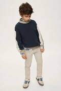 Mayoral spodnie regular dziecięce bawełniane z elastanem slim fit basic beżowe regular waist 582
