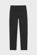 Mayoral стандартен панталон за деца от памук с еластан slim fit basic черен 582