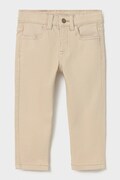 Mayoral штани slim fit дитячі бавовняні з еластаном бежеві regular waist 563
