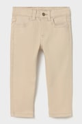 Mayoral штани slim fit дитячі бавовняні з еластаном бежеві regular waist 563