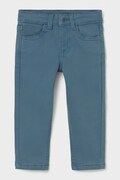 Mayoral штани slim fit дитячі бавовняні з еластаном блакитні regular waist 563