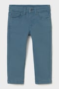 Mayoral штани slim fit дитячі бавовняні з еластаном блакитні regular waist 563