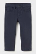 Mayoral штани slim fit дитячі бавовняні з еластаном темно-сині regular waist 563