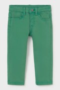 Mayoral панталон slim fit за деца от памук с еластан зелен 563