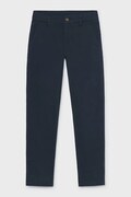 Mayoral chino kalhoty dětské bavlněné s elastanem námořnické modré regular waist 530