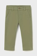 Mayoral kalhoty dětské bavlněné s elastanem zelené regular waist 521