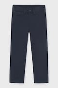 Mayoral nohavice detské bavlnené s elastanom slim fit basic tmavomodré regular waist 517