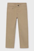 Mayoral nohavice detské bavlnené s elastanom slim fit basic béžové regular waist 517