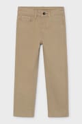 Mayoral nohavice detské bavlnené s elastanom slim fit basic béžové regular waist 517