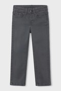 Mayoral spodnie dziecięce bawełniane z elastanem slim fit basic szare regular waist 517