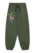 Lego spodnie dresowe dziecięce bawełniane LWPINO 601 zielone regular waist 60.1101.1549