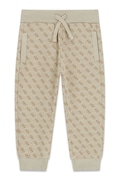 Guess spodnie dresowe dziecięce bawełniane beżowe regular waist N6YB08 K4145