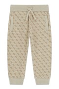 Guess spodnie dresowe dziecięce bawełniane beżowe regular waist N6YB08 K4145