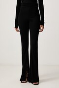 Rick Owens Lilies spodnie damskie z wiskozy Carla czarne high waist LI02F2339.RV