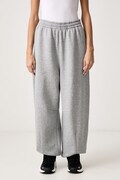 Jordan spodnie dresowe damskie z bawełną Brooklyn szare regular waist IM7314.063