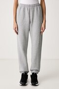 Nike Sportswear pantaloni de trening pentru femei cu bumbac Studio Fleece gri regular waist IM8076.063