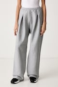 Nike Sportswear spodnie dresowe damskie z bawełną Studio Fleece szare IM8092.063