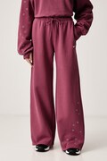 Nike Sportswear pantaloni de trening pentru femei cu bumbac Studio Fleece roz IX7048.654
