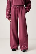 Nike Sportswear pantaloni de trening pentru femei cu bumbac Studio Fleece roz IX7048.654