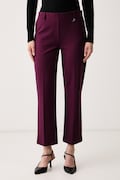 Joseph Ribkoff spodnie damskie z wiskozą fioletowe regular waist 243049W26