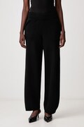 WRSTBHVR NERIAN kalhoty z merino vlny dámské černé high waist U8026GT