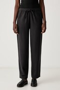 Marc O'Polo spodnie damskie z dodatkiem wełny szare high waist 5000015479