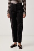 Marc O'Polo spodnie damskie welurowe szare high waist 5000010399