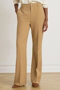 Lauren Ralph Lauren pantaloni straight pentru femei bej high waist 200B36388