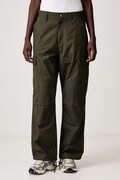 Carhartt WIP Brandon Cargo Pant spodnie cargo bawełniane męskie zielone regular waist I037582