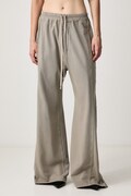Rick Owens DRKSHDW Wide pusher спортен панталон от памук дамски бежов с висока талия DS02F6336 RIG