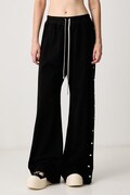 Rick Owens DRKSHDW Wide pusher спортен панталон от памук дамски черен с висока талия DS02F6336 RIG